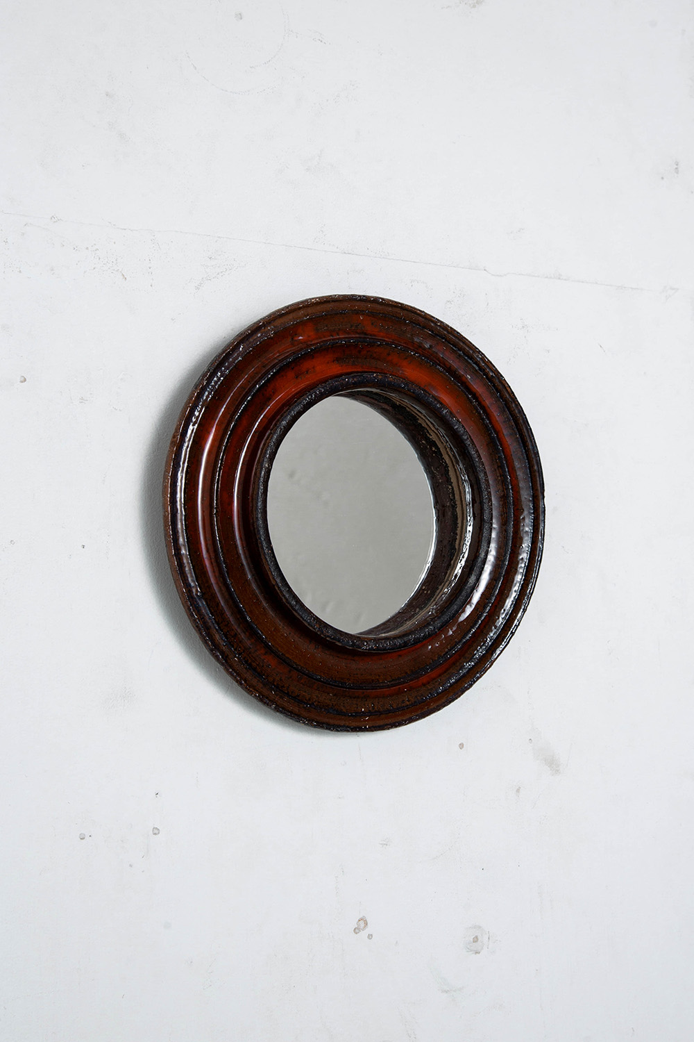 Mirror by Gérard Hofmann for VALLAURIS in Glass and Ceramic
