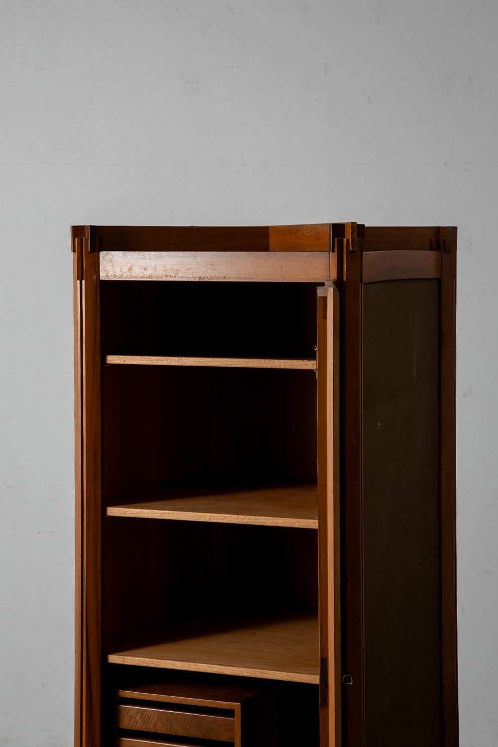 Cabinet in Wood and Fabric
