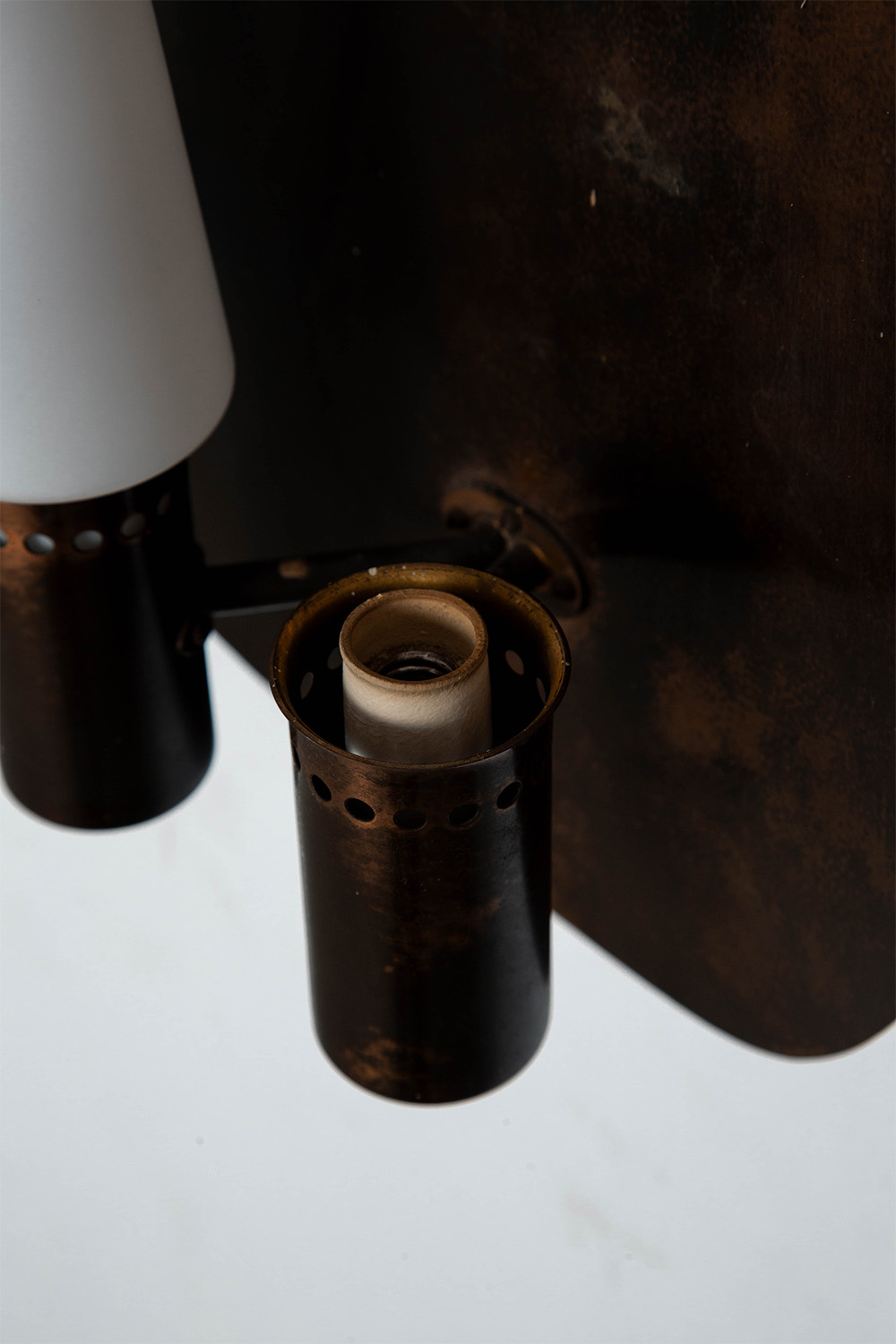 Wall Lamp by Hans-Agne Jakobsson for Hans-Agne Jakobsson AB in Glass and Brass