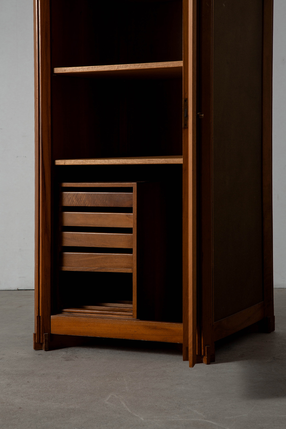 Cabinet in Wood and Fabric