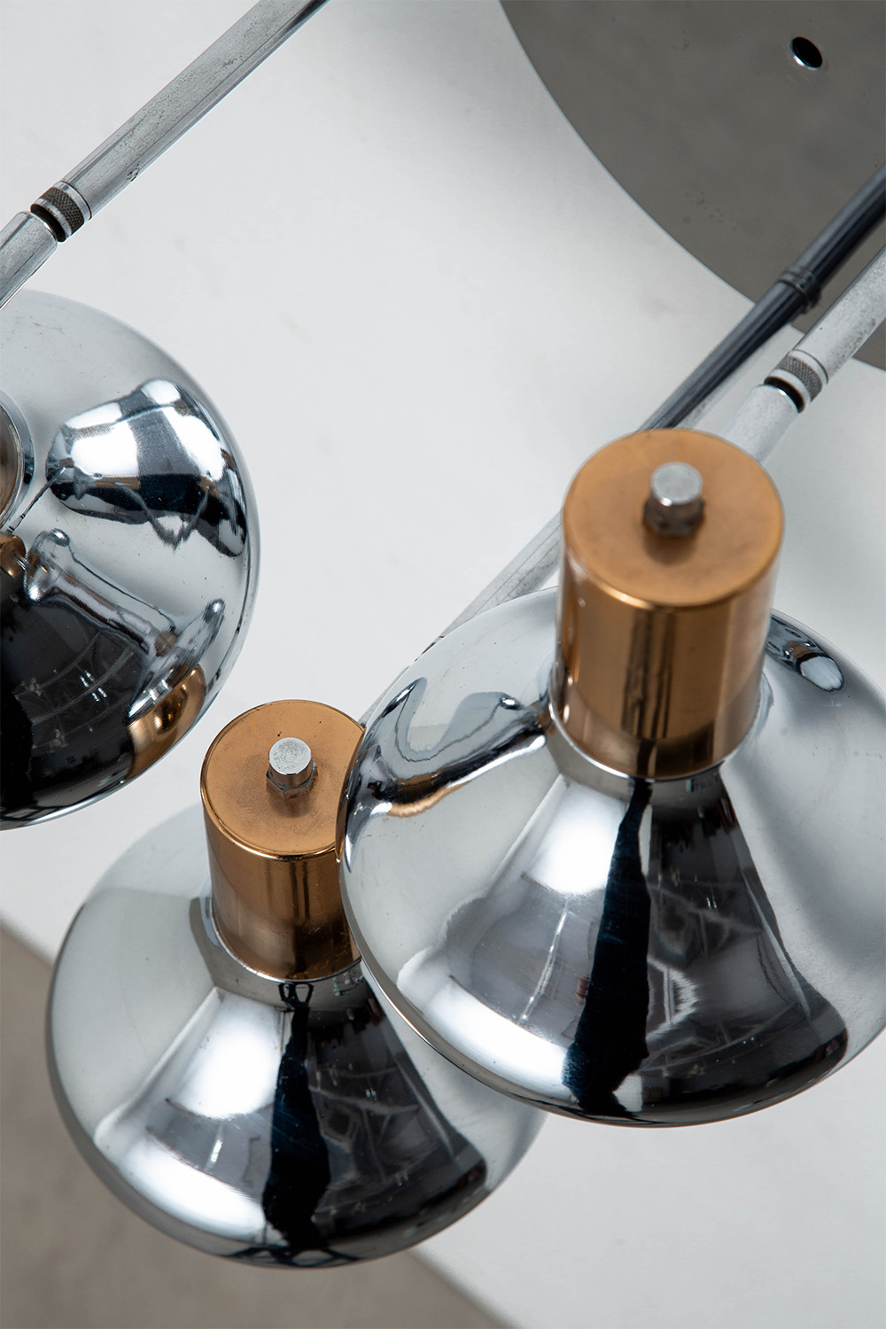Wall Lamp in Chrome and Brass