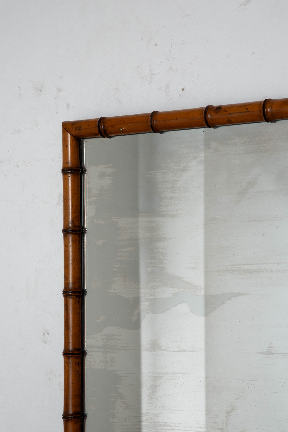 Mirror in Glass and Bamboo