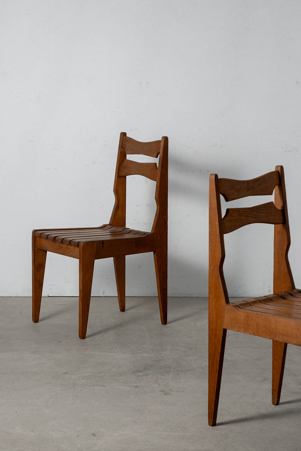 Dining Chair by Guillerme & Chambron in Wood