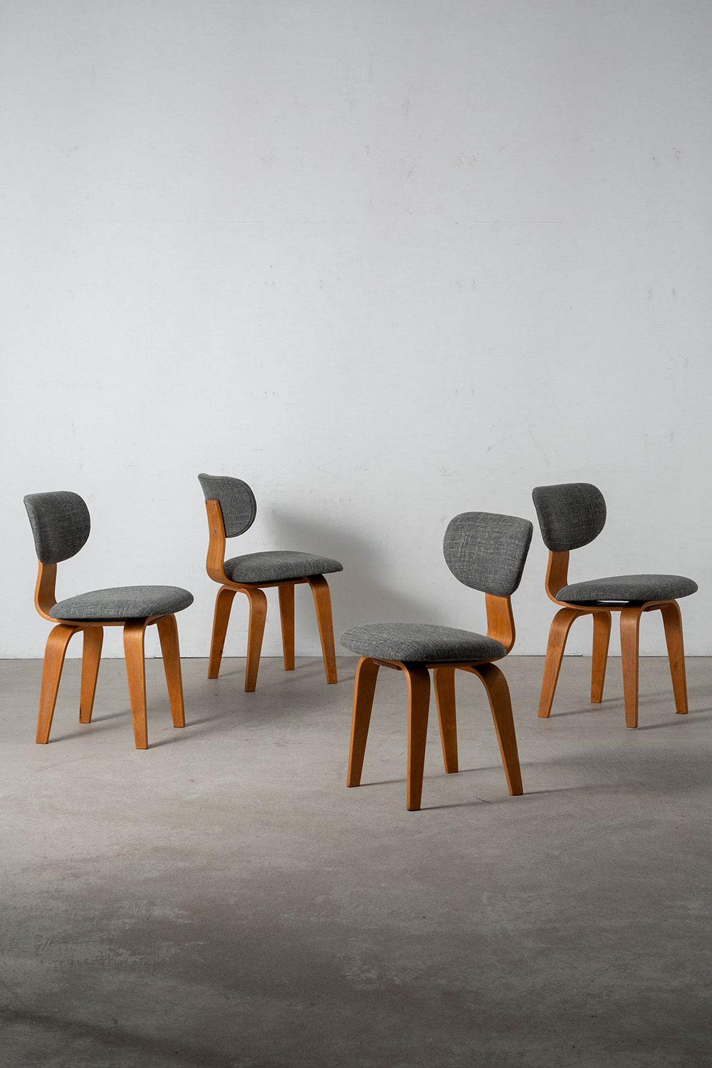 SB02 Dining Chair by Cees Braakman for Psatoe in Wood and Fabric