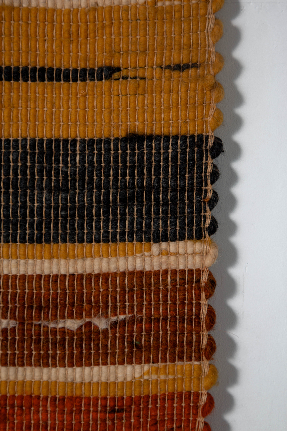 Tapestry in Fabric and Wood
