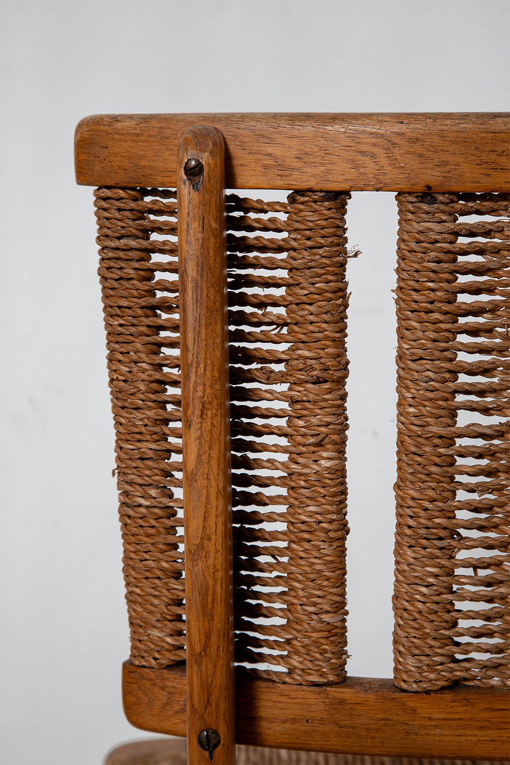 A2-1 Chair by Mart Stam for Goed Wonen in Oak and Rush Seat