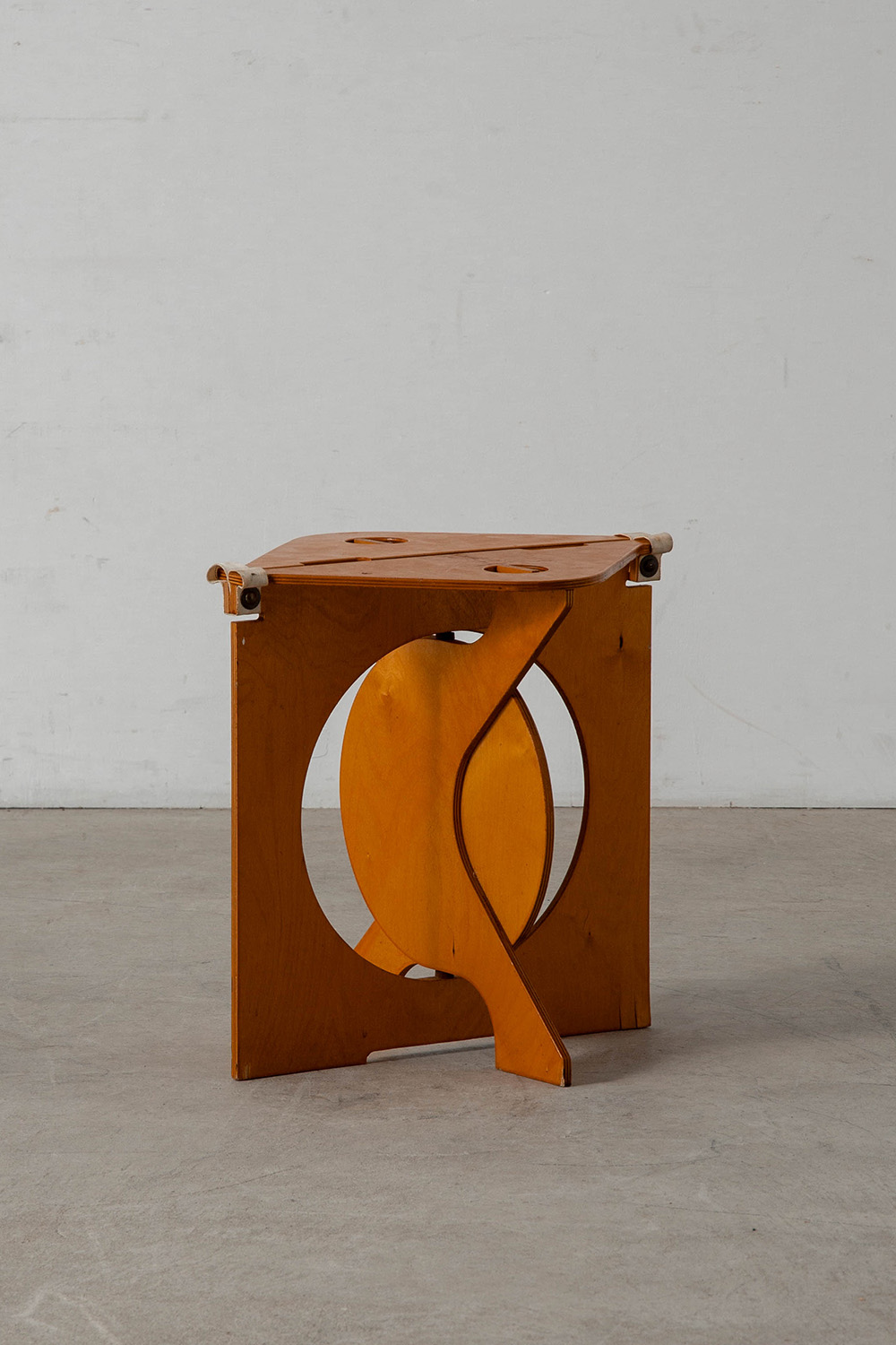 Rooster Folding Stool by Barry Simpson in Wood
