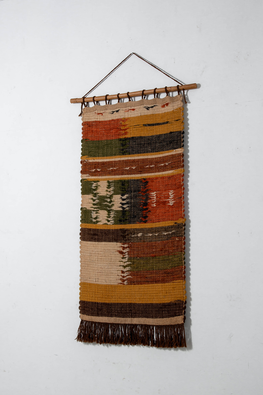 Tapestry in Fabric and Wood