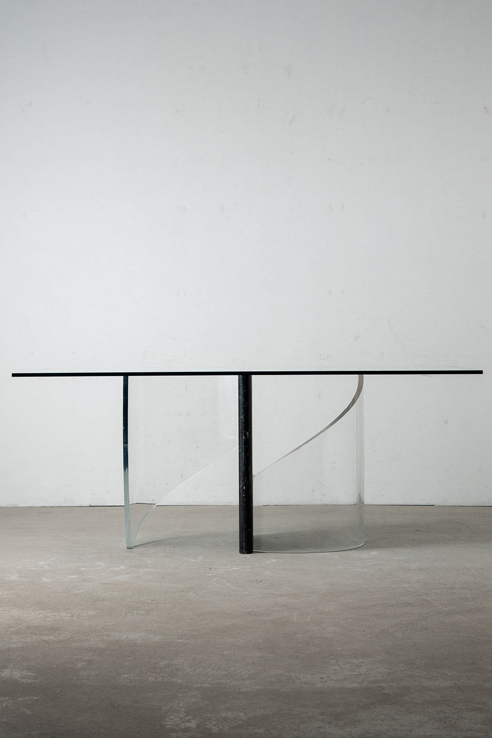 Dining Table in Marble , Acrylic and Glass
