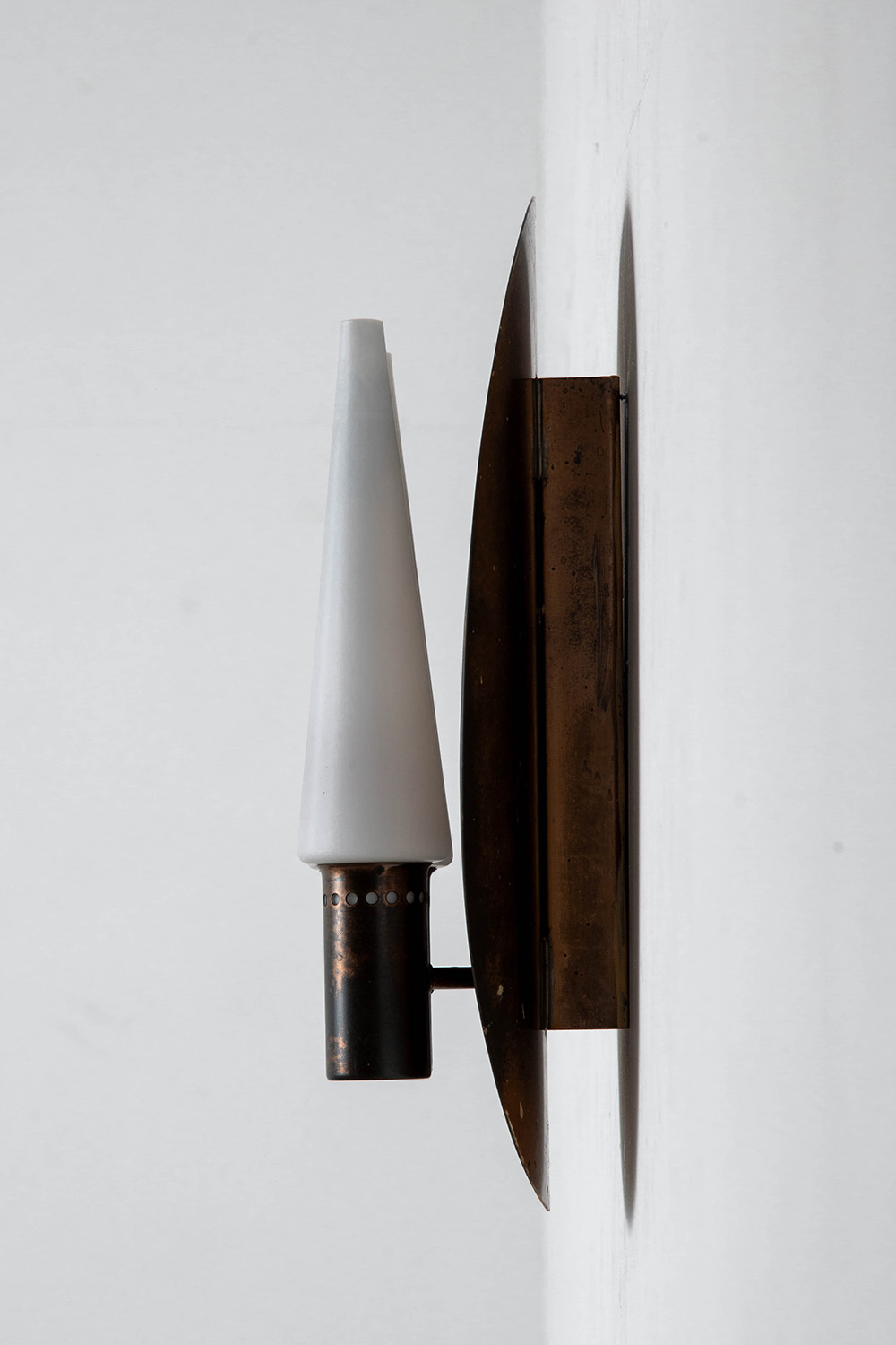 Wall Lamp by Hans-Agne Jakobsson for Hans-Agne Jakobsson AB in Glass and Brass