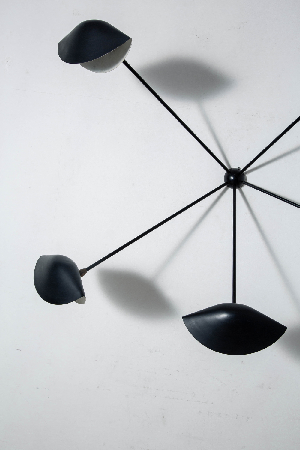 Spider Wall Lamp by Serge Mouille for Les Ateliers Serge Mouille in Steel and Aluminum