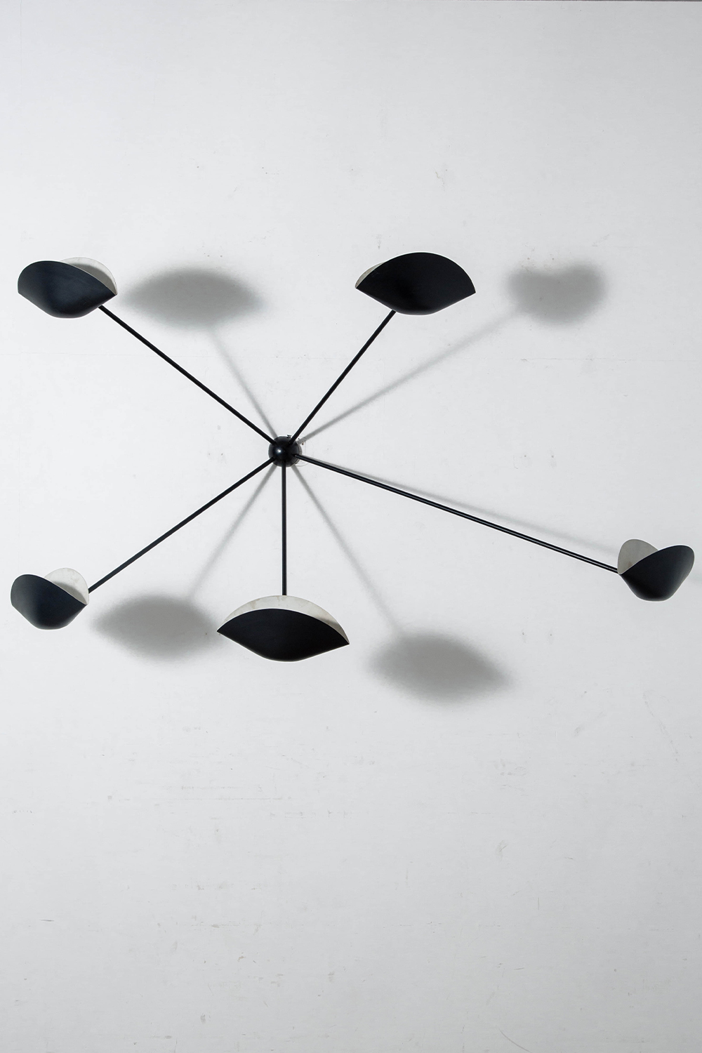 Spider Wall Lamp by Serge Mouille for Les Ateliers Serge Mouille in Steel and Aluminum