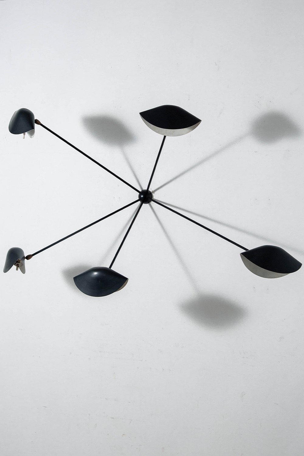 Spider Wall Lamp by Serge Mouille for Les Ateliers Serge Mouille in Steel and Aluminum