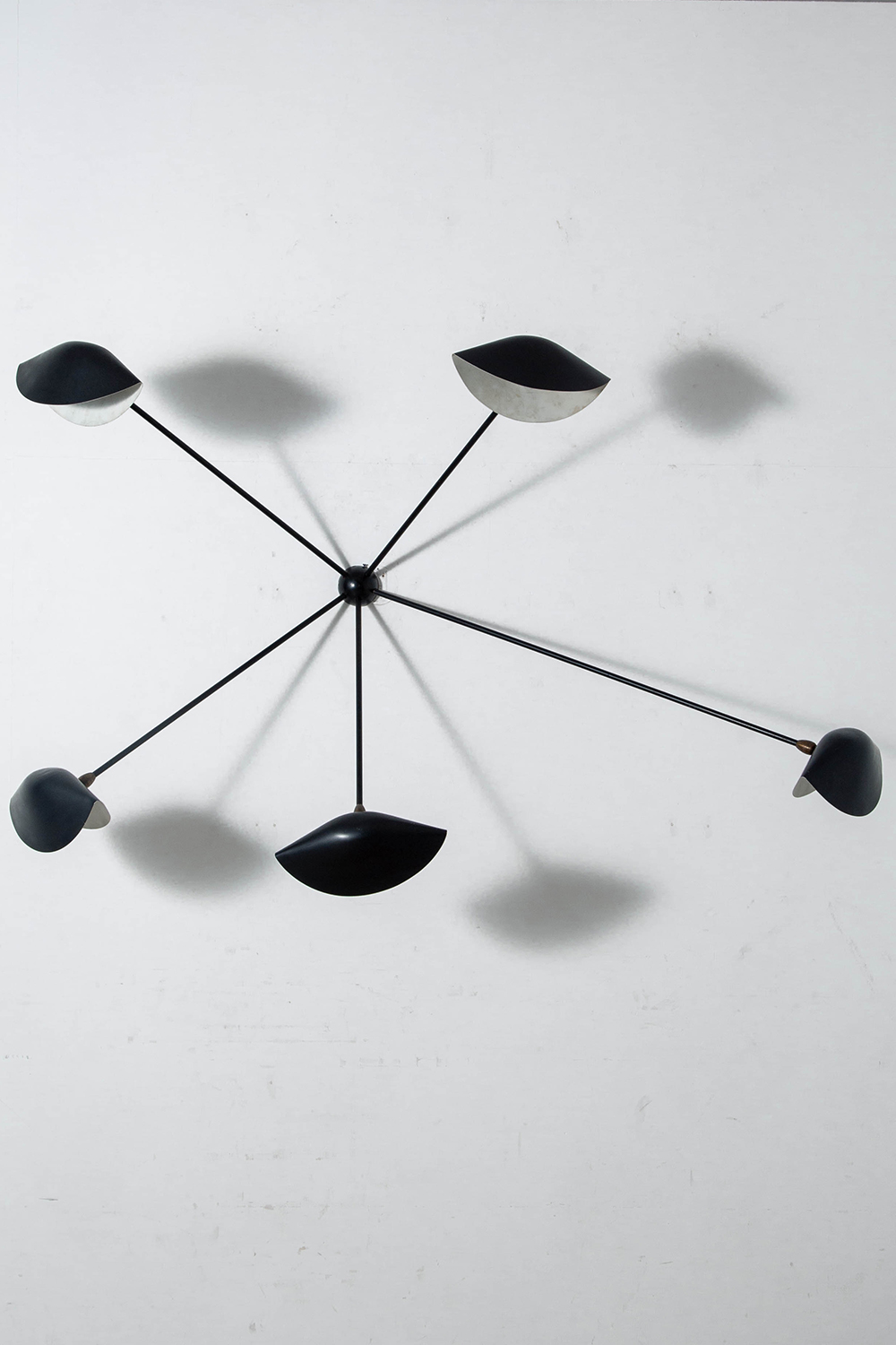 Spider Wall Lamp by Serge Mouille for Les Ateliers Serge Mouille in Steel and Aluminum