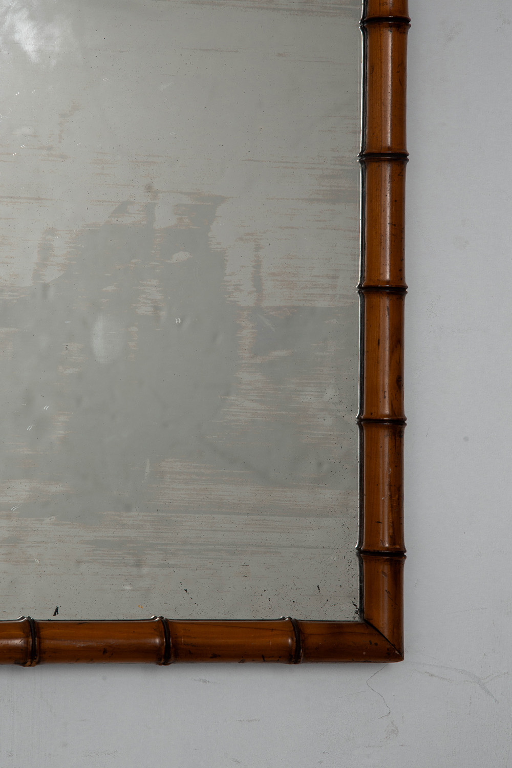 Mirror in Glass and Bamboo