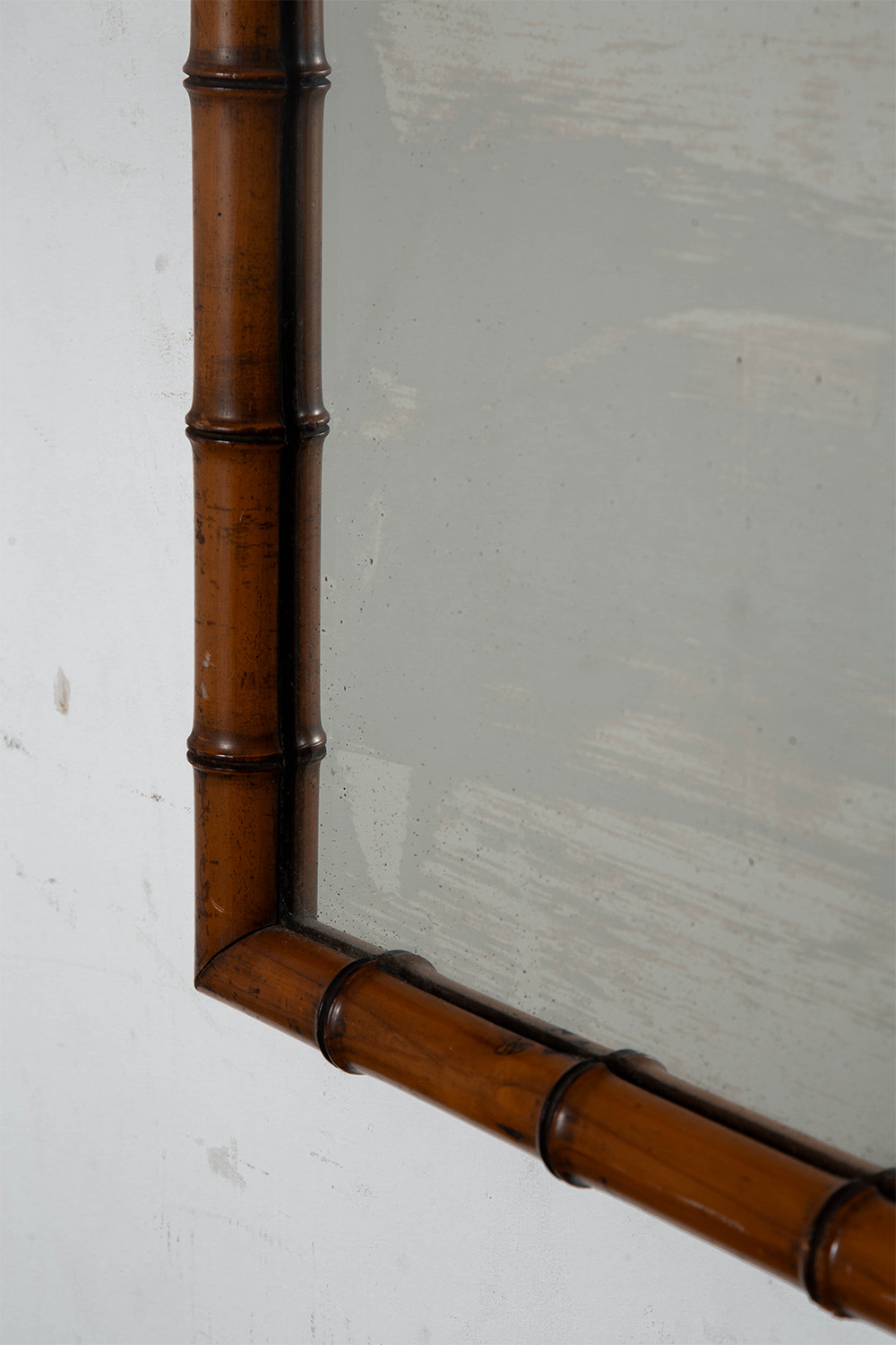 Mirror in Glass and Bamboo