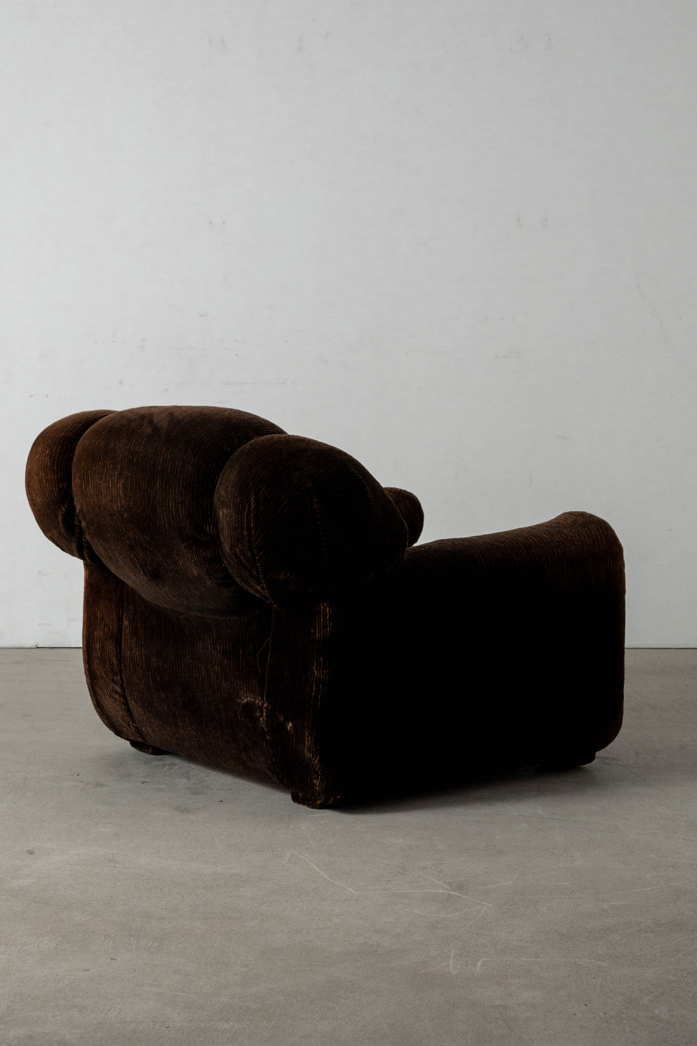 Lonuge Chair for B&T Gruppo Industriale Salotti in Fabric and Chrome