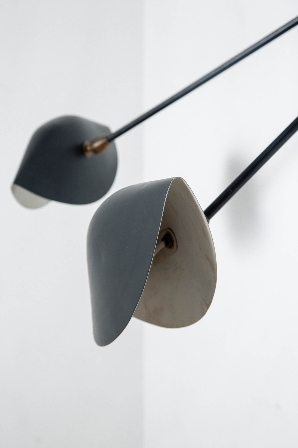 Spider Wall Lamp by Serge Mouille for Les Ateliers Serge Mouille in Steel and Aluminum