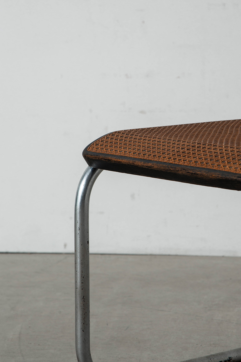 B32 Cesca Chair by Marcel Breuer for THONET in Chrome , Wood and Rattan
