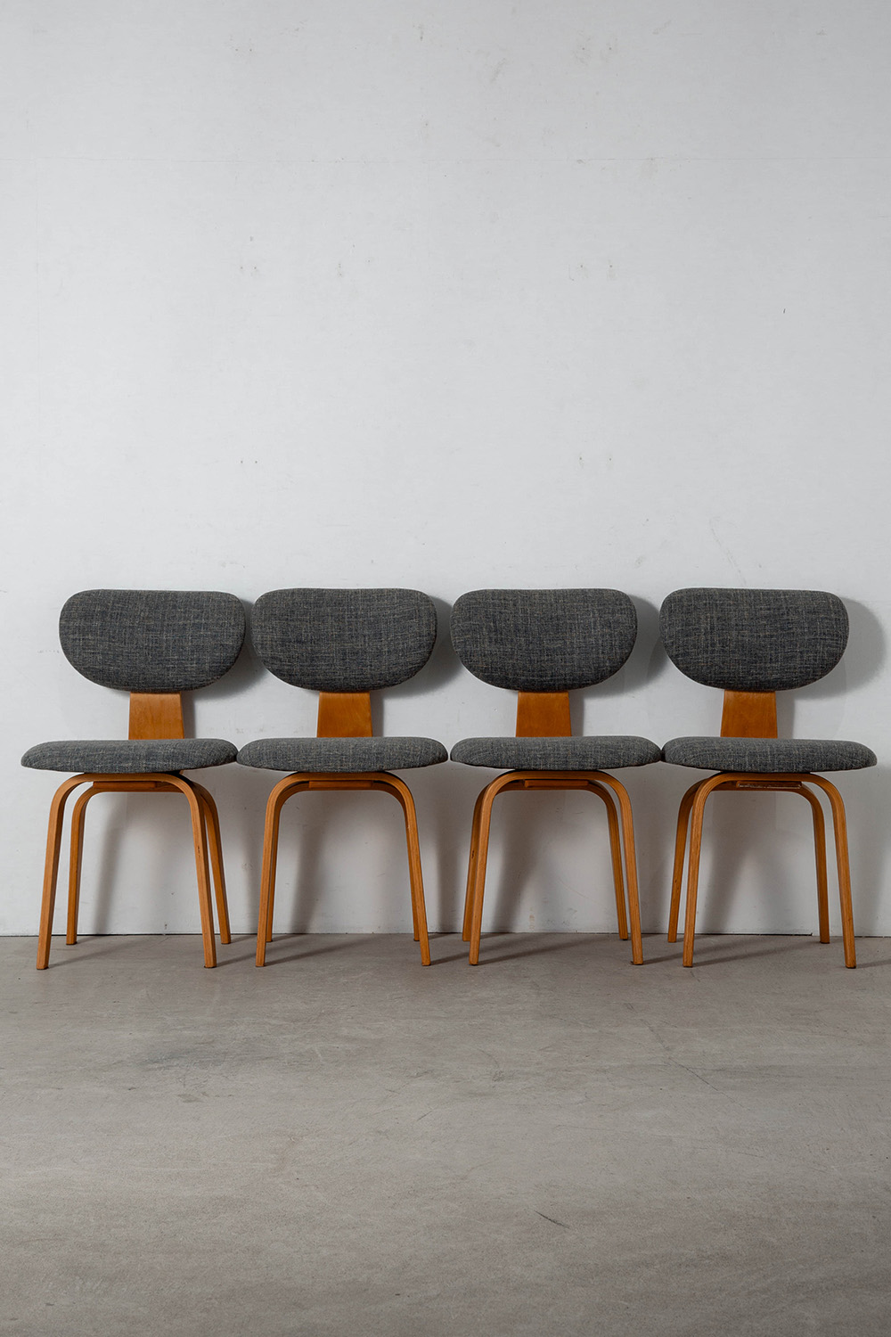 SB02 Dining Chair by Cees Braakman for Psatoe in Wood and Fabric
