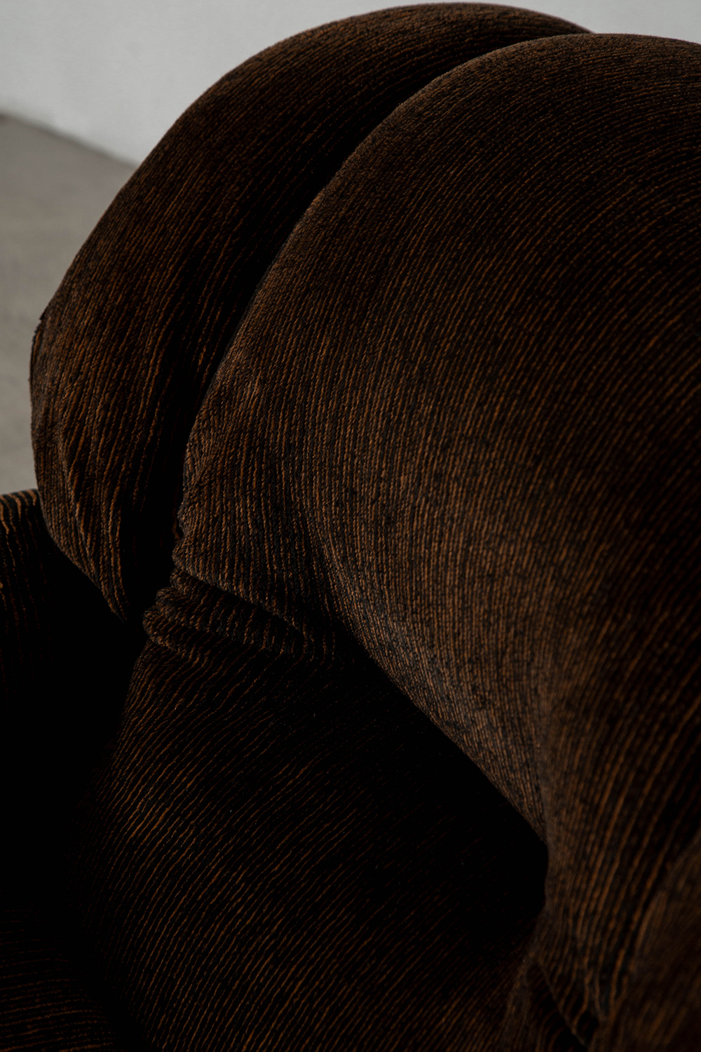 Lonuge Chair for B&T Gruppo Industriale Salotti in Fabric and Chrome