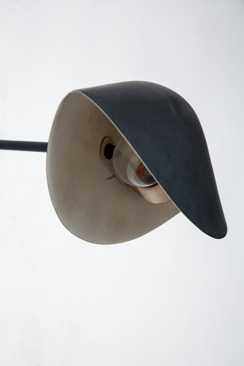 Antony Wall Lamp by Serge Mouille for Les Ateliers Serge Mouille in Steel and Aluminum