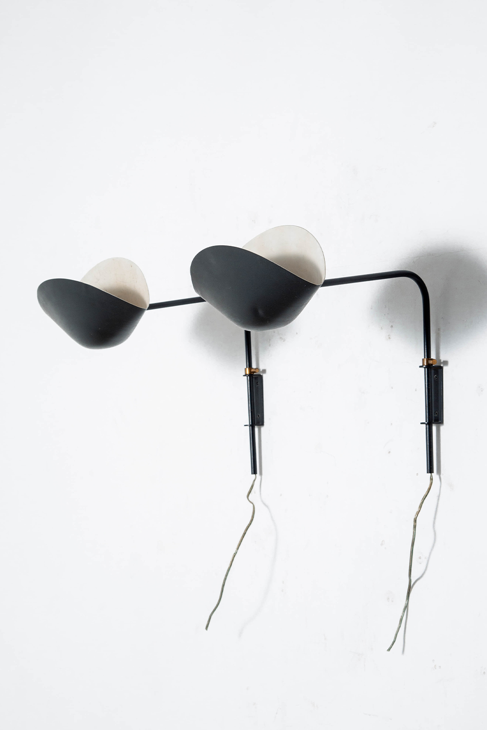 Antony Wall Lamp by Serge Mouille for Les Ateliers Serge Mouille in Steel and Aluminum