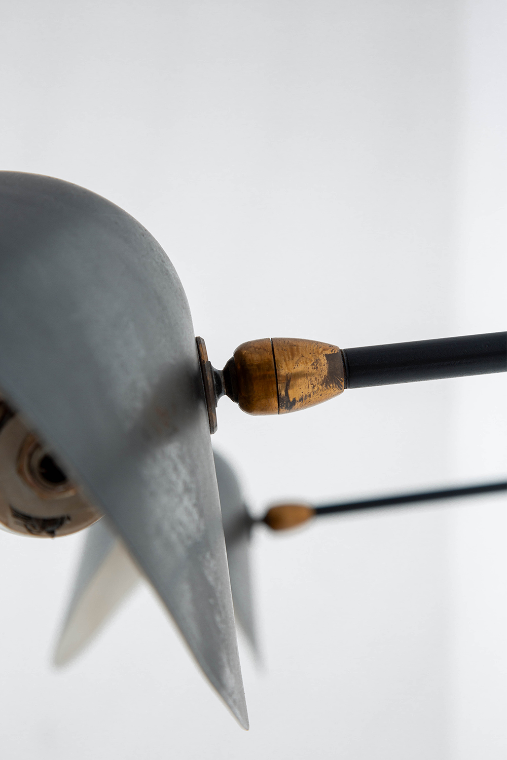Antony Wall Lamp by Serge Mouille for Les Ateliers Serge Mouille in Steel and Aluminum