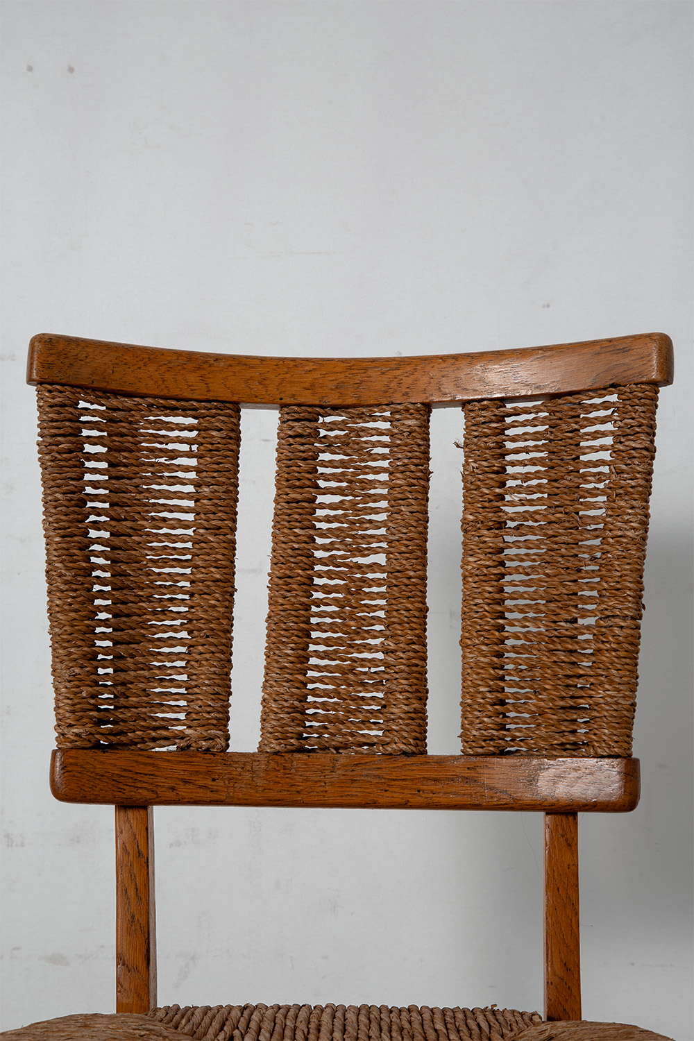 A2-1 Chair by Mart Stam for Goed Wonen in Oak and Rush Seat