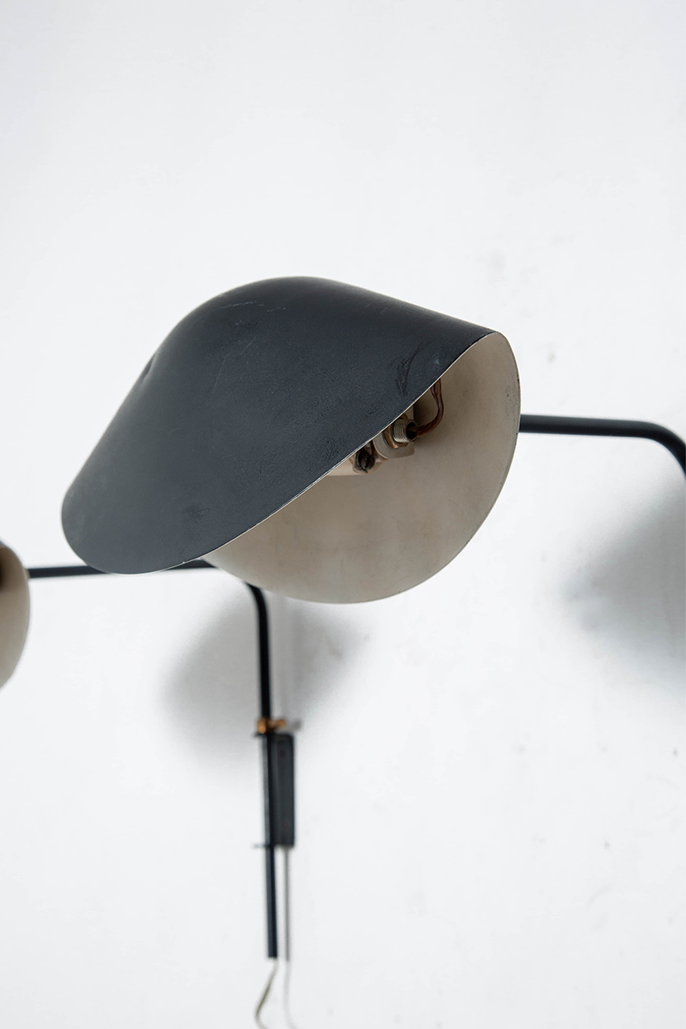 Antony Wall Lamp by Serge Mouille for Les Ateliers Serge Mouille in Steel and Aluminum