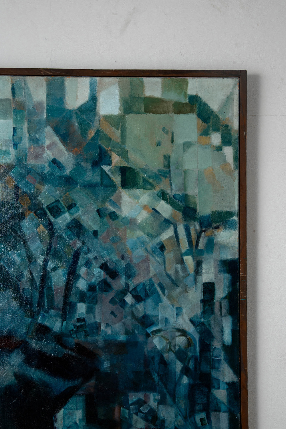 Abstract Oil Painting in Wood