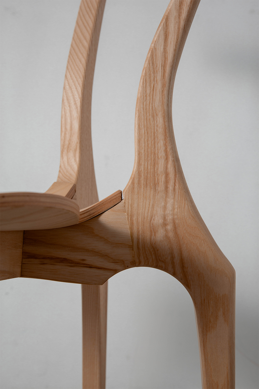 Gaulinetta Chair by Oscar Tusquets for BD Barcelona in Ash and Brown