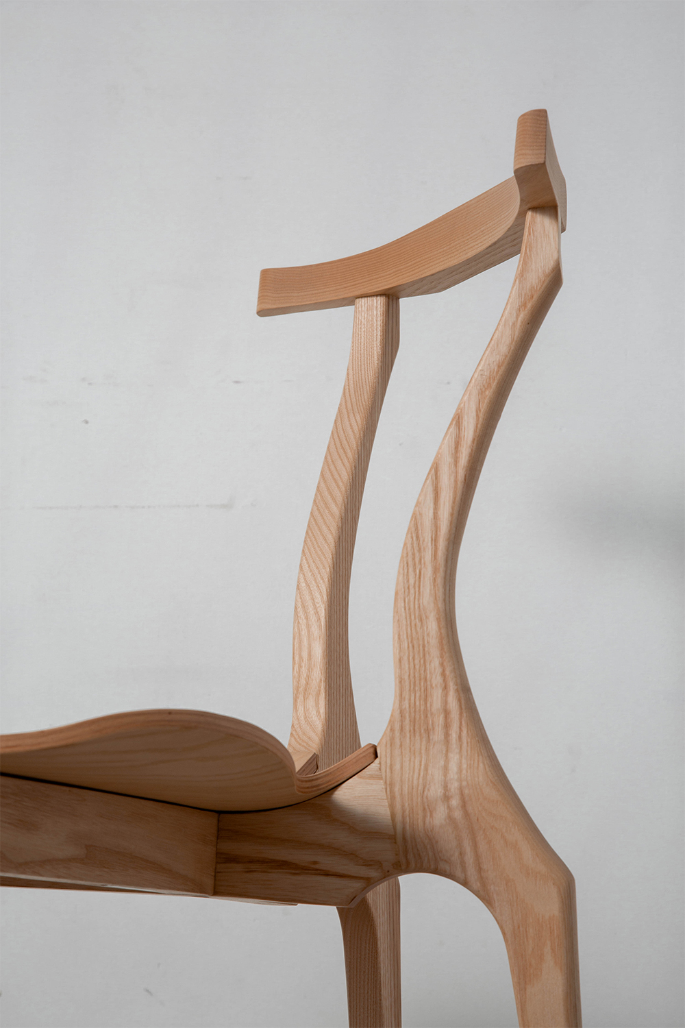 Gaulinetta Chair by Oscar Tusquets for BD Barcelona in Ash and Brown
