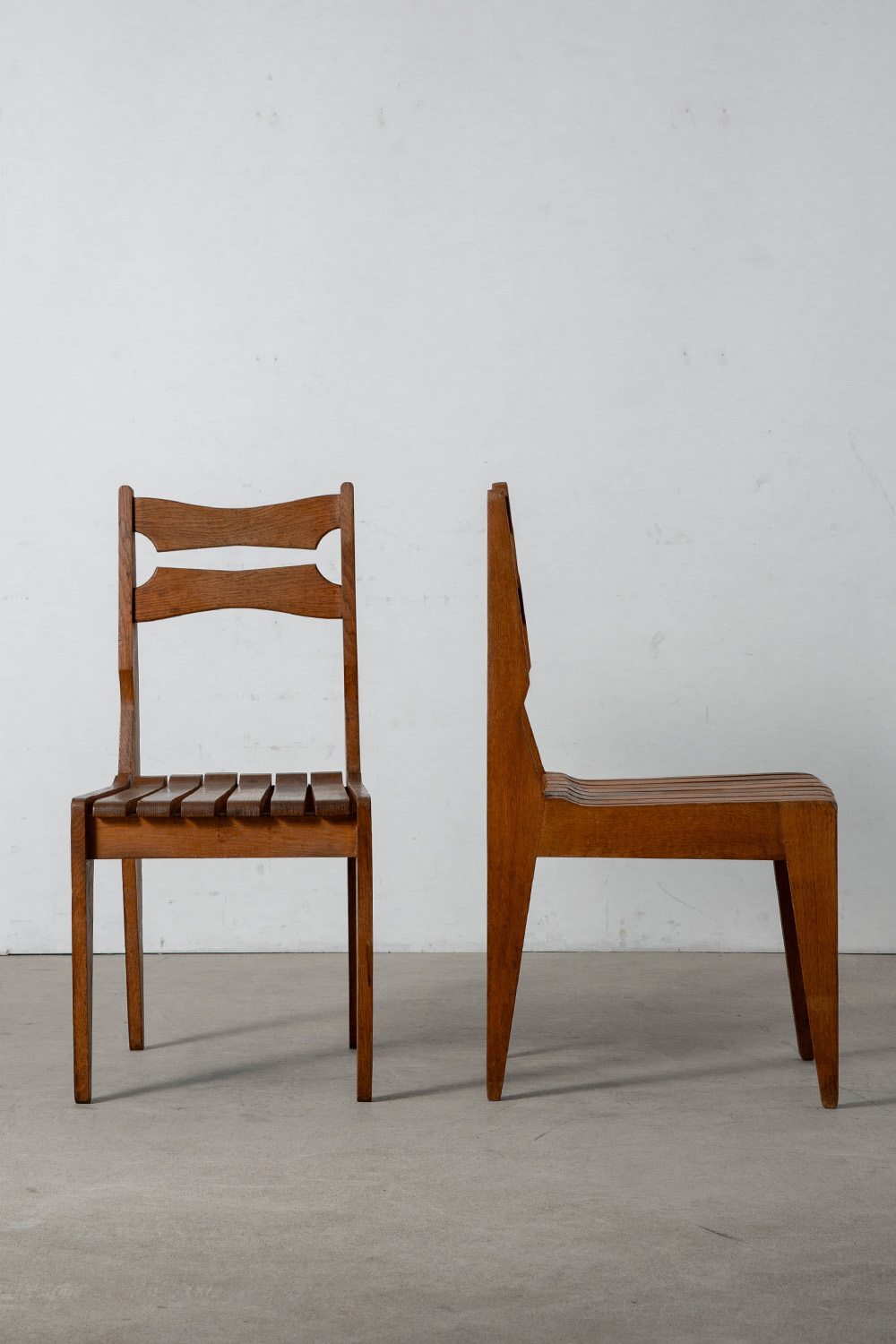 Dining Chair by Guillerme & Chambron in Wood