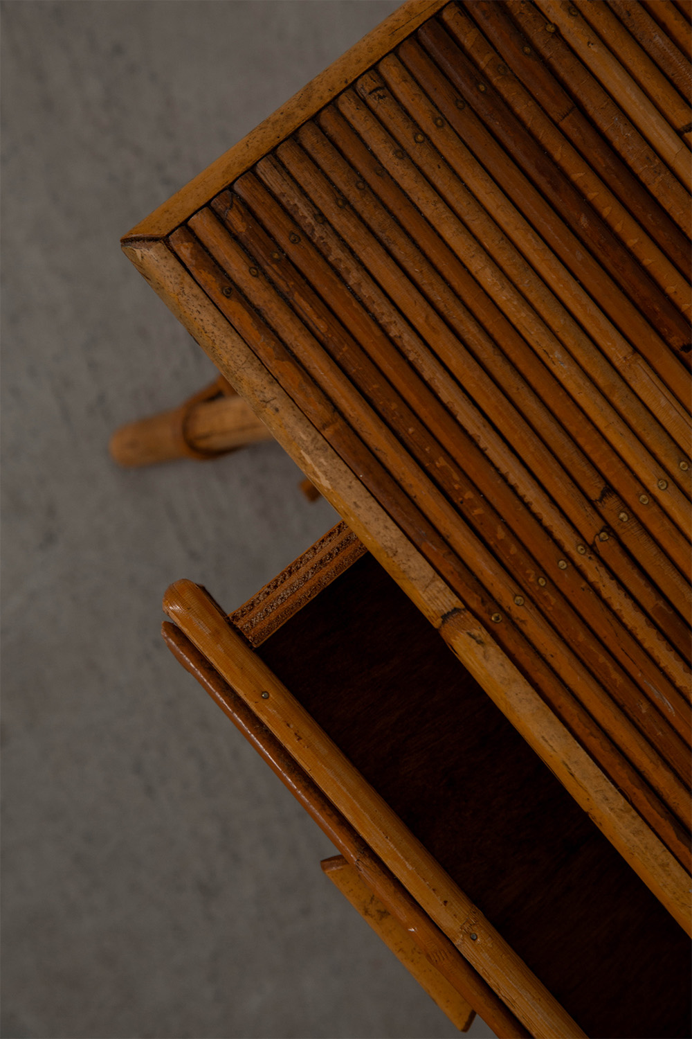 Side Table in Bamboo and Wood