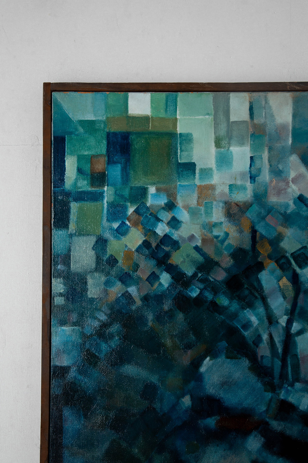 Abstract Oil Painting in Wood