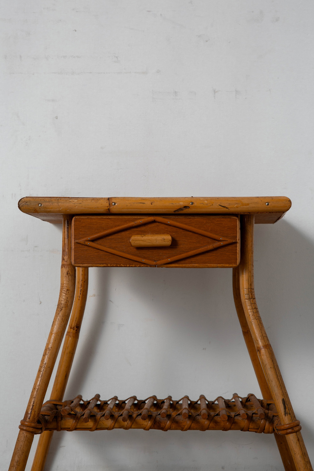 Side Table in Bamboo and Wood