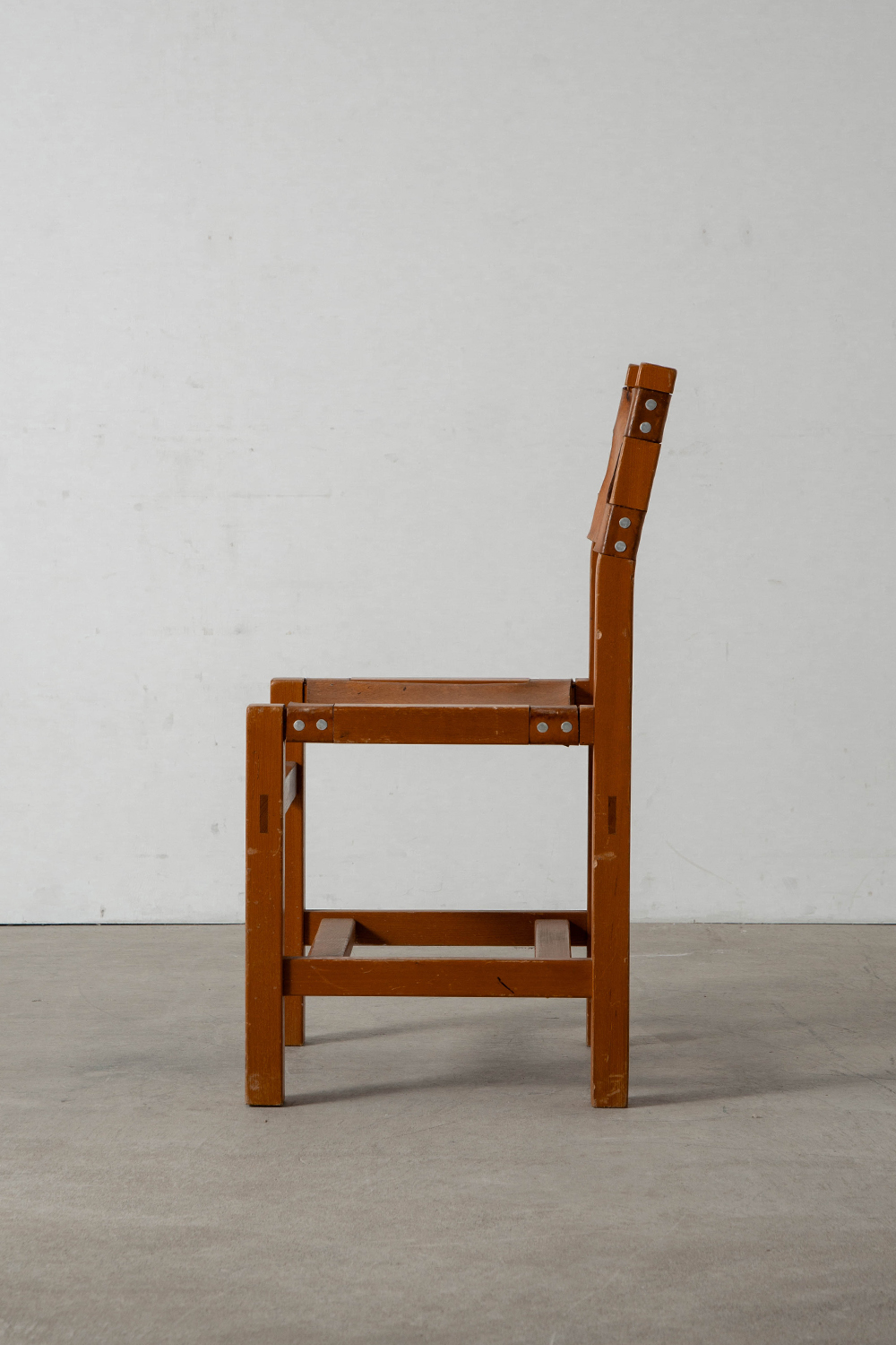 Dining Chair for Maison Regain in Elm and Leather