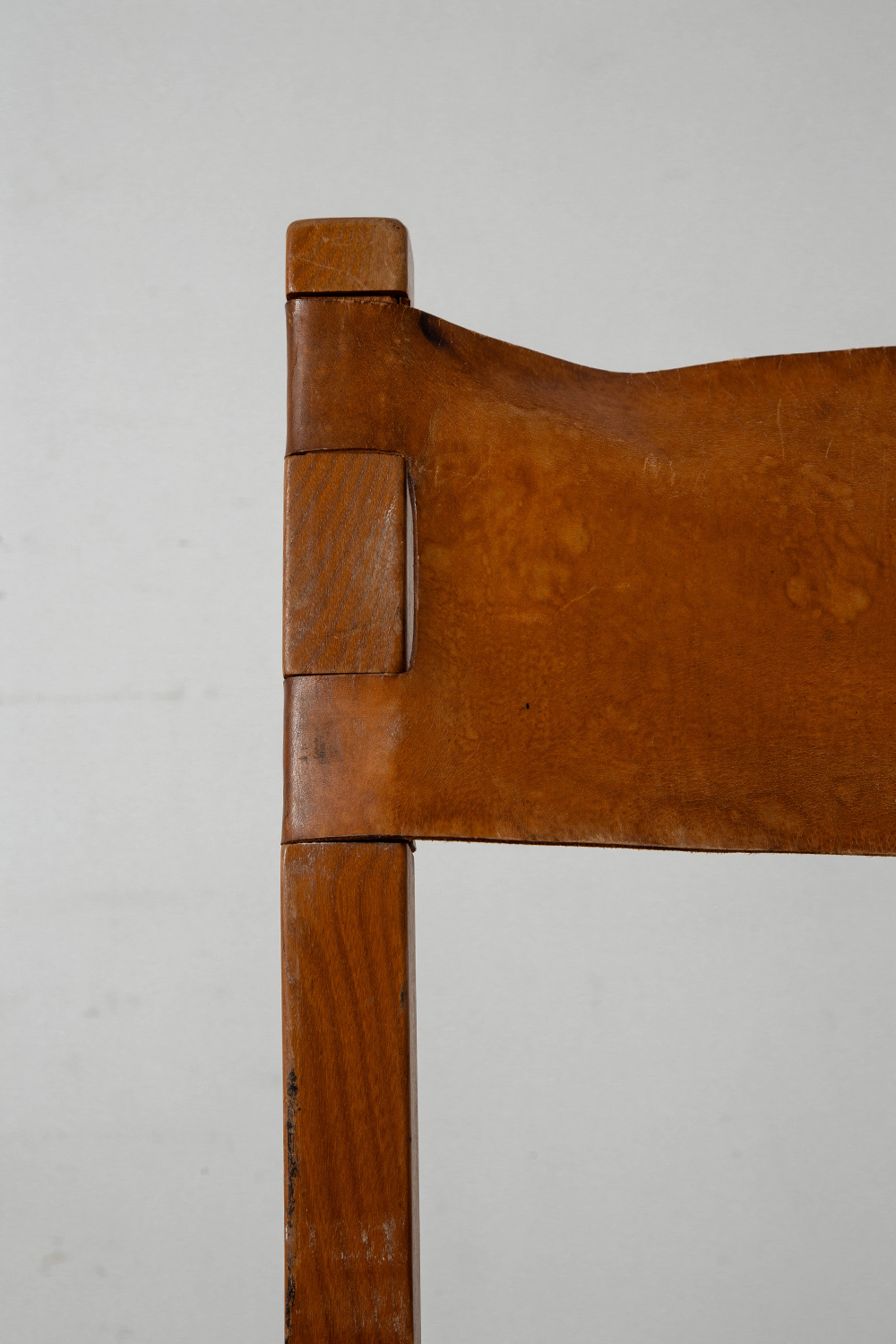 Dining Chair for Maison Regain in Elm and Leather