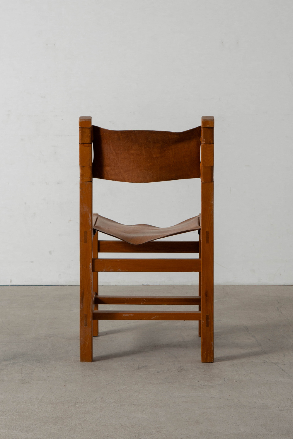 Dining Chair for Maison Regain in Elm and Leather