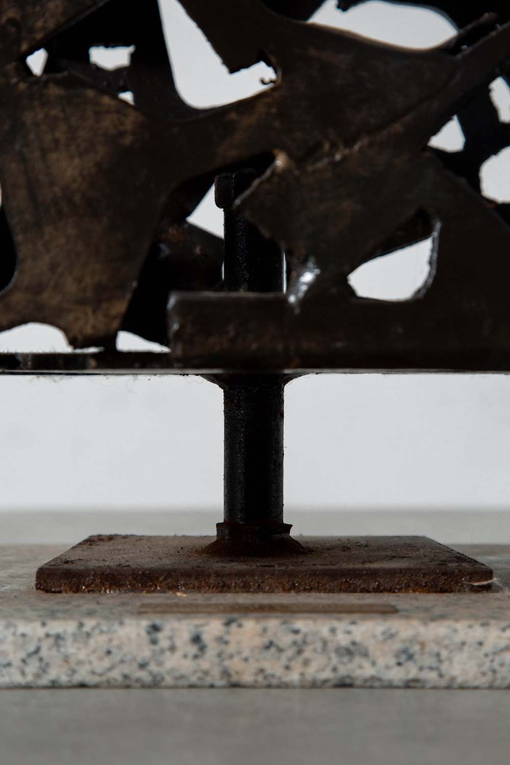 Sculpture by Andrew Y. Chembers in Steel and Stone