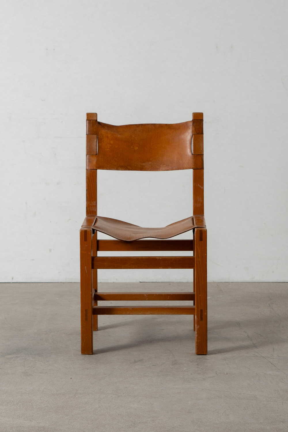 Dining Chair for Maison Regain in Elm and Leather