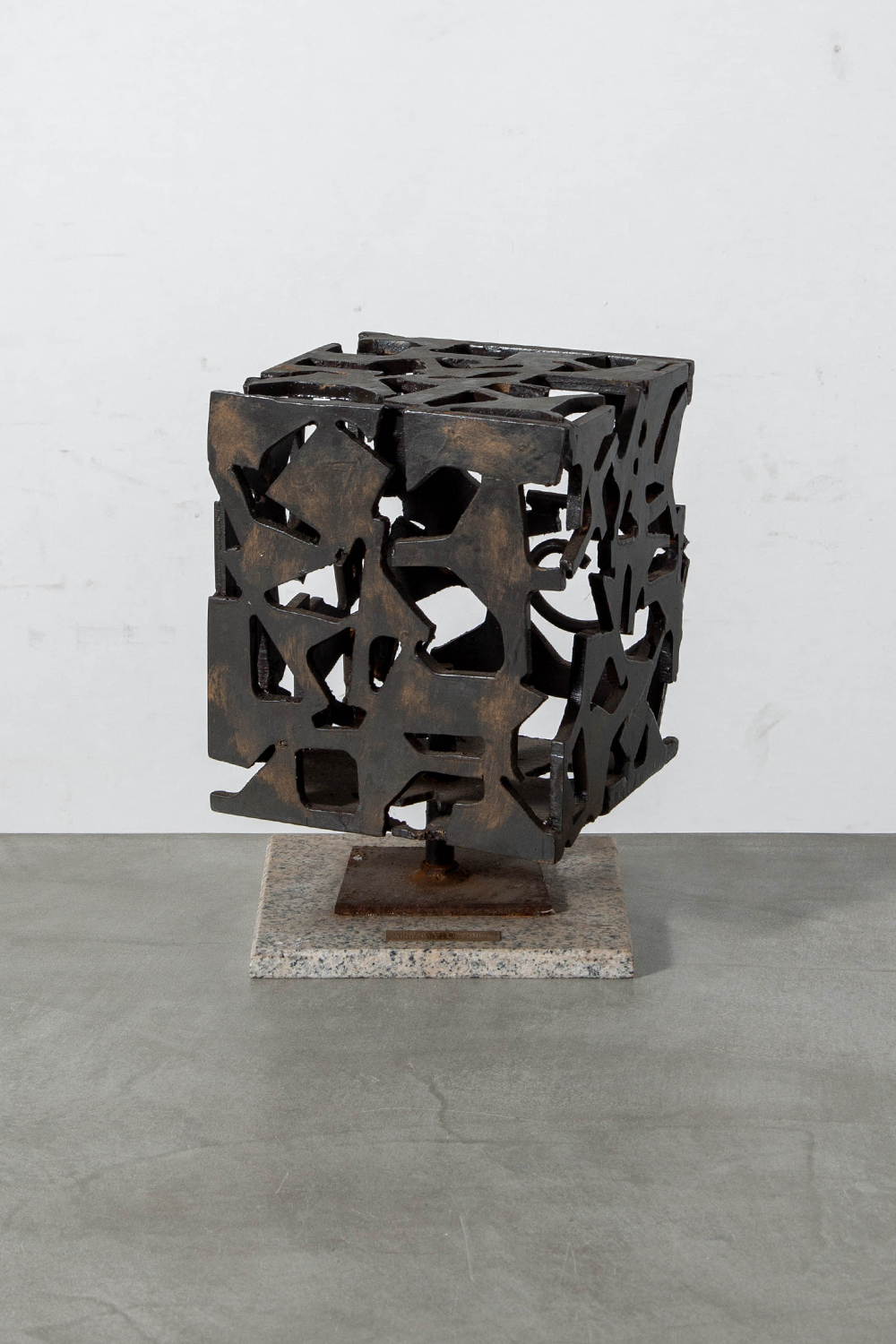 Sculpture by Andrew Y. Chembers in Steel and Stone