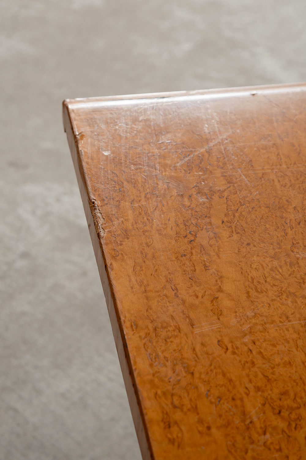 Art Deco Style Side Table in Birch