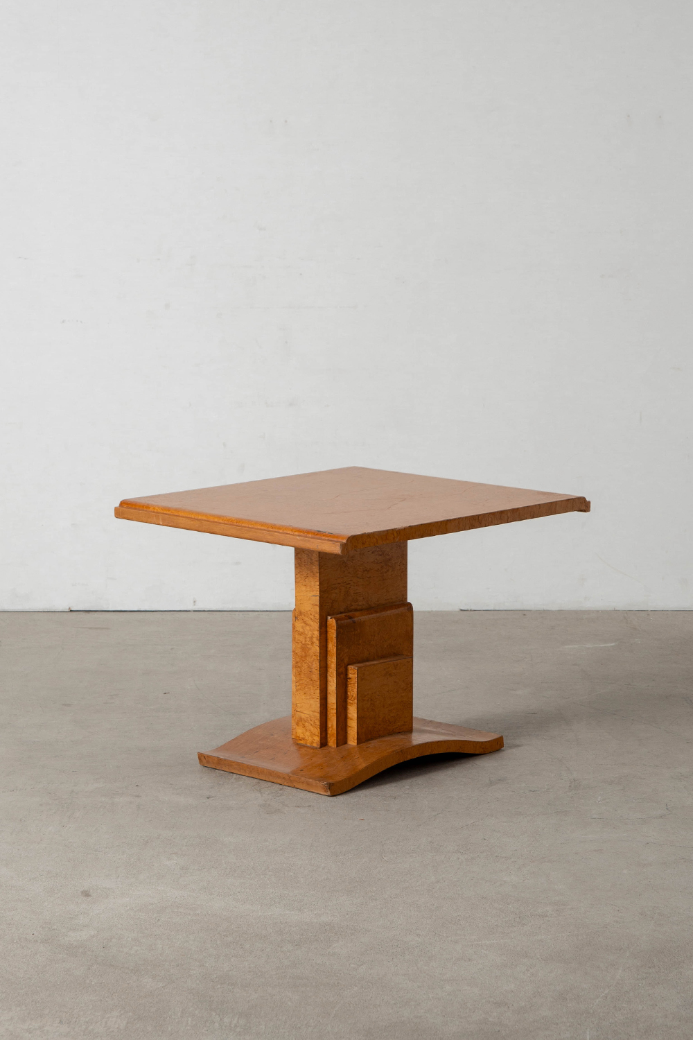 Art Deco Style Side Table in Birch