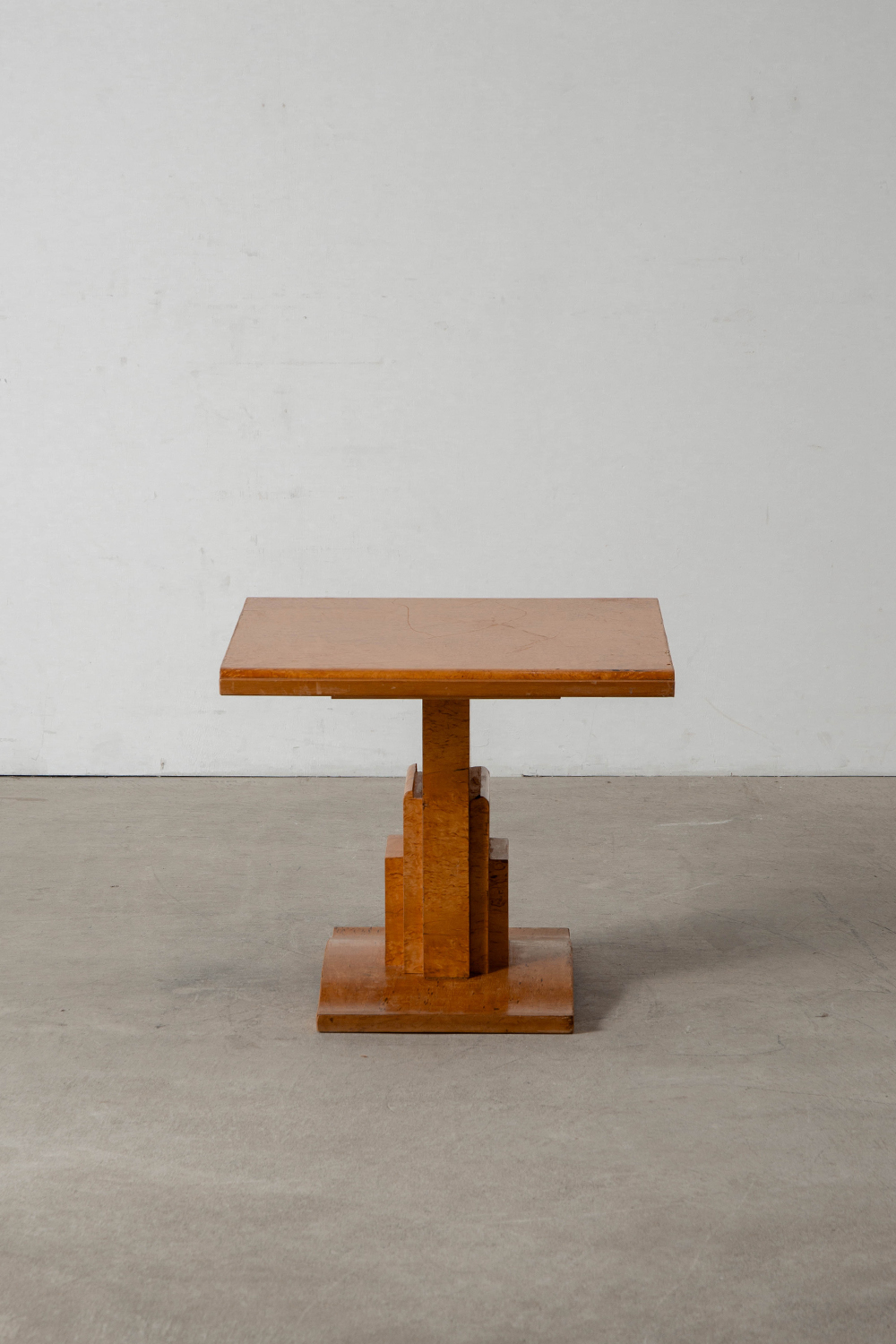 Art Deco Style Side Table in Birch