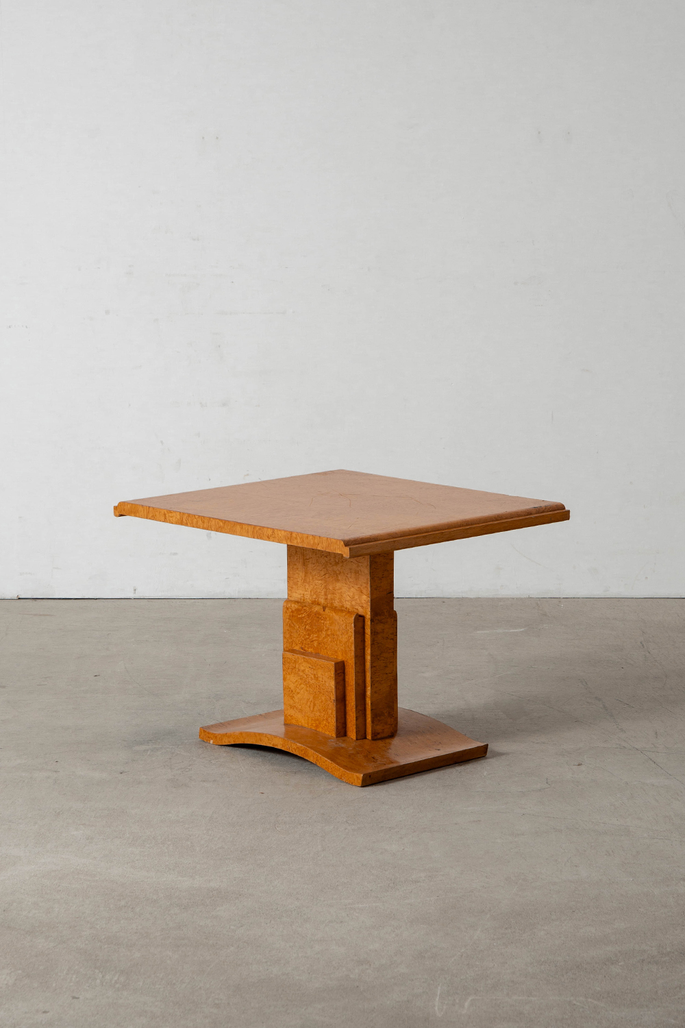 Art Deco Style Side Table in Birch