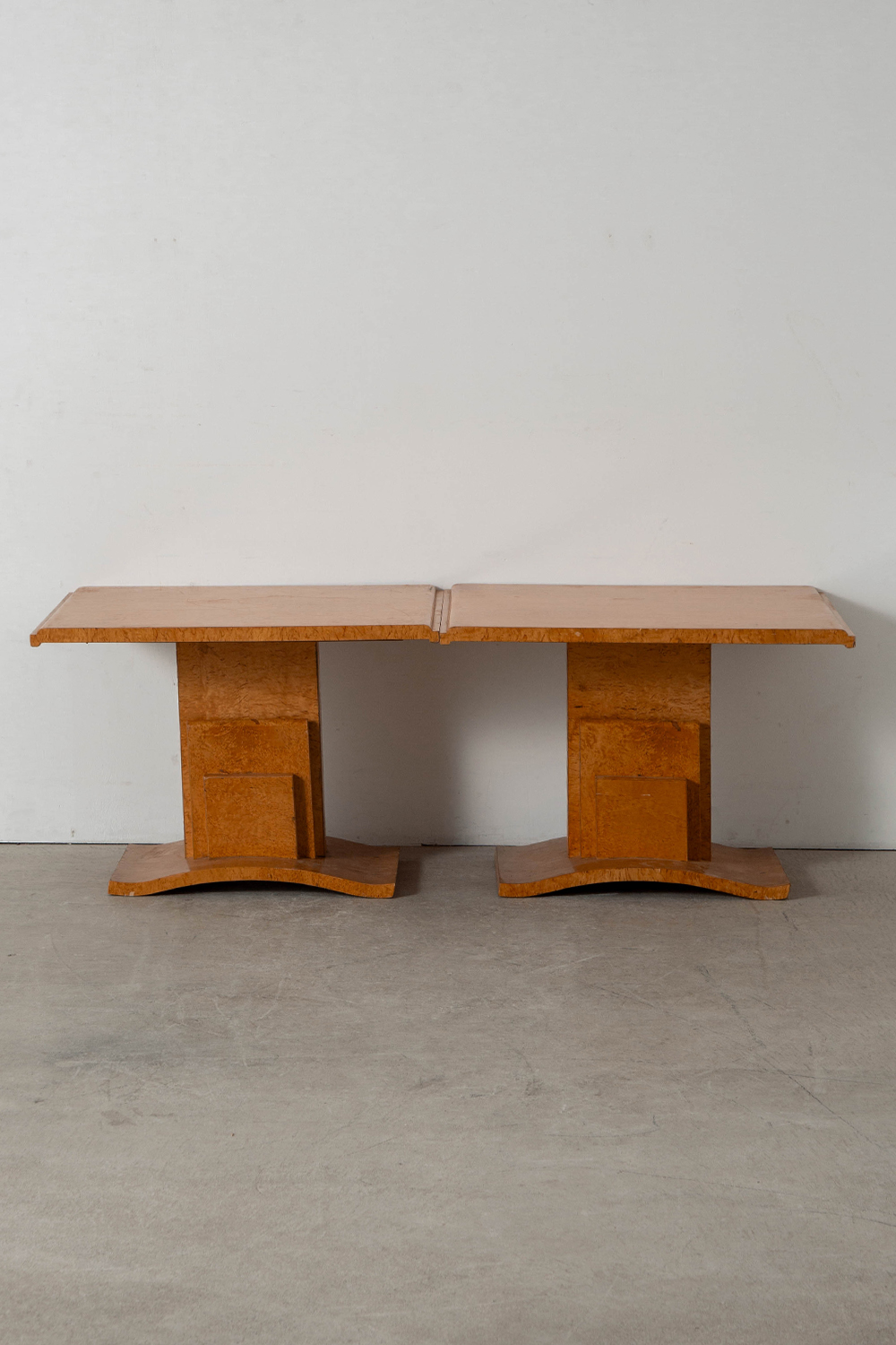 Art Deco Style Side Table in Birch