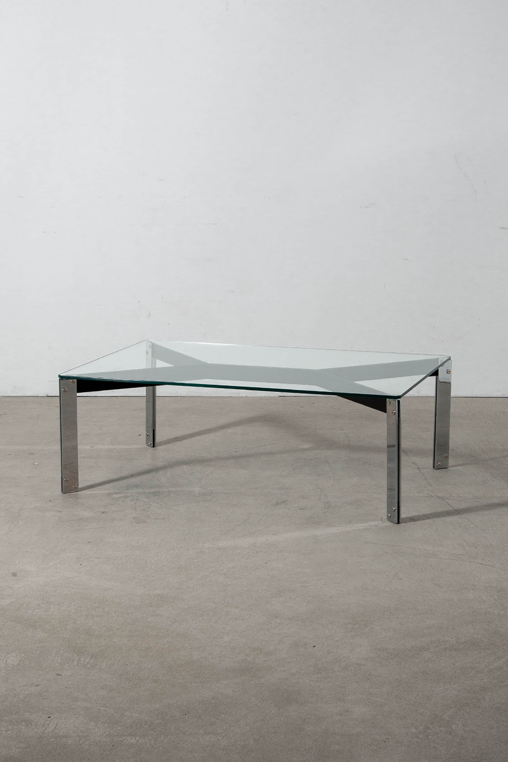 María Coffee Table by Miguel Milá for Kendo in Glass and Steel