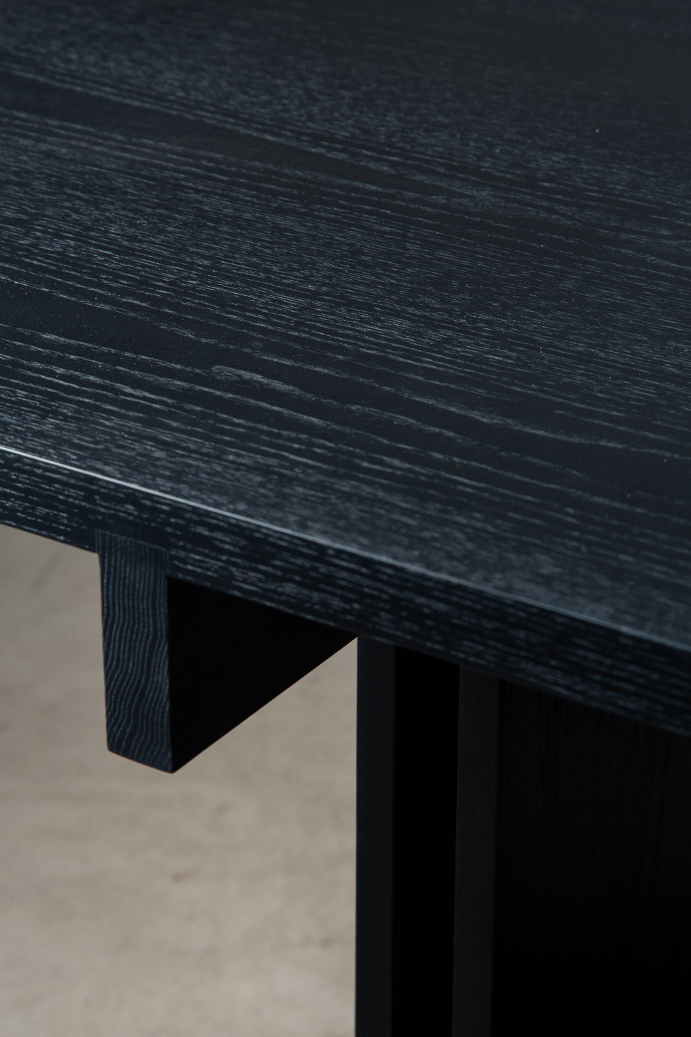 Rak Bistro Table by Francesc Rifé for Kendo in Black Ash